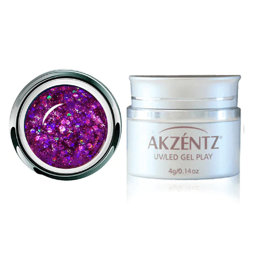 UV/LED GEL PLAY - GLITTER FUCHSIA DAZZLE 4g/.14oz