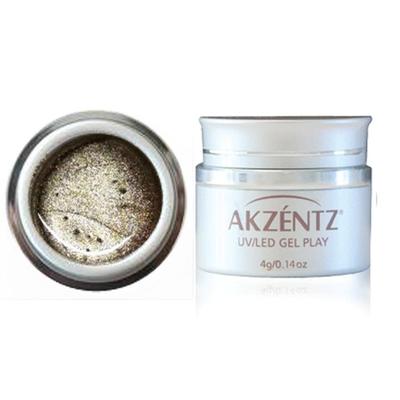 UV/LED GEL PLAY - GLITTER GLISTENING GOLD 4g/.14oz