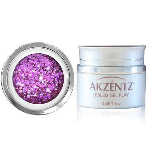 UV/LED GEL PLAY - GLITTER MAGENTA CRUSH 4g/.14oz